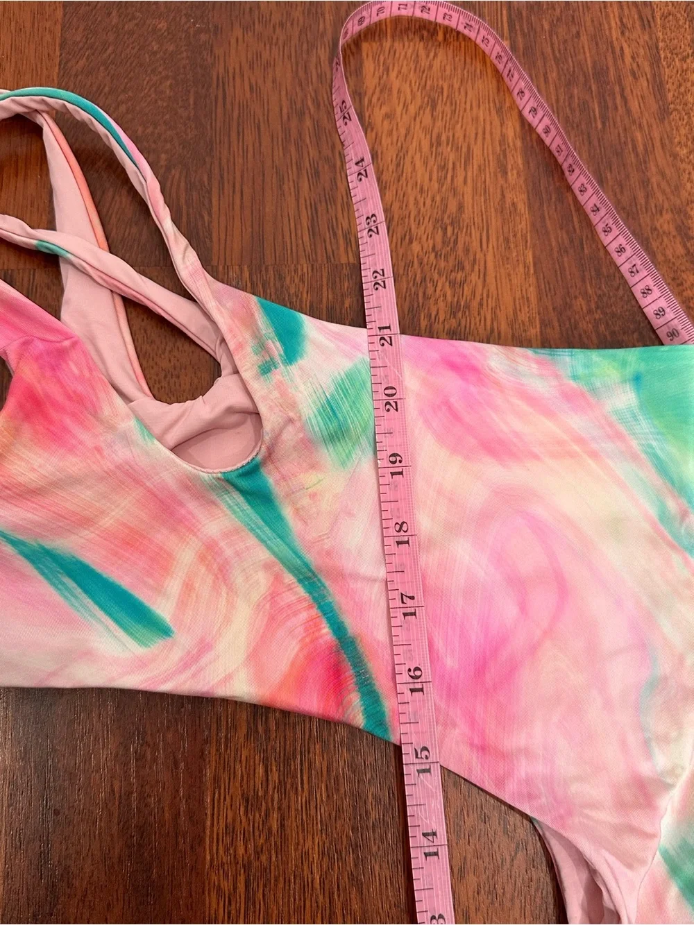 Frankies Bikinis Mackie one piece Serotonin Tie dye asymmetrical swimsuit small